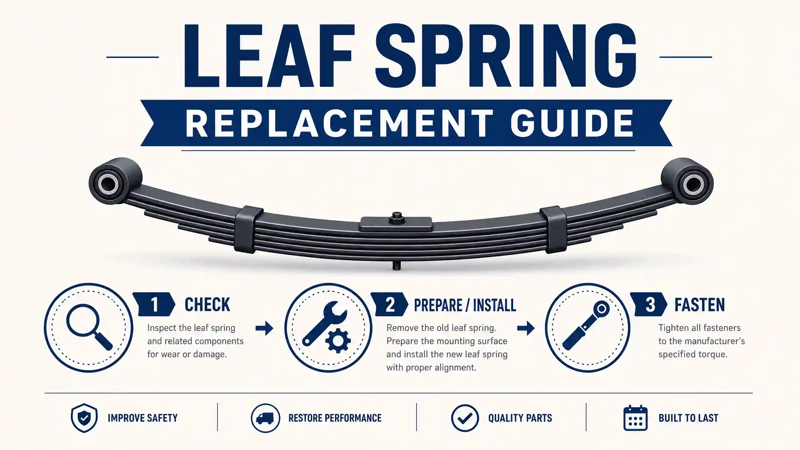 How to change leaf springs