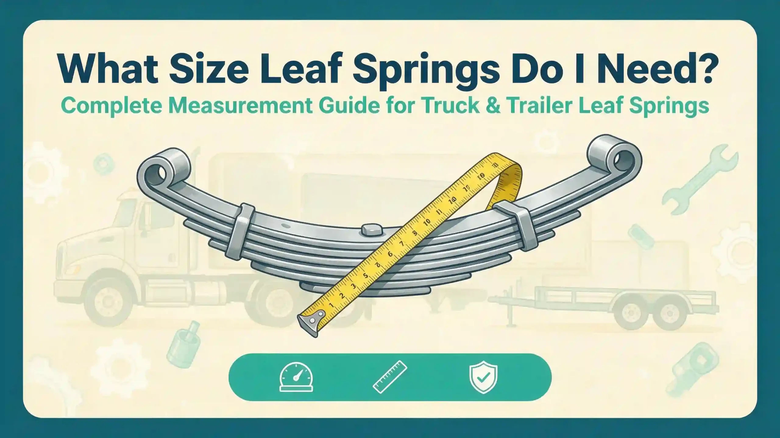 What Size Leaf Springs Do I Need:Complete Measurement Guide for Truck & Trailer Leaf Springs